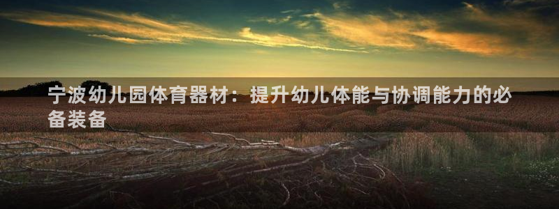 富联平台搜搜 5o69I7：宁波幼儿园体育器材：提升
