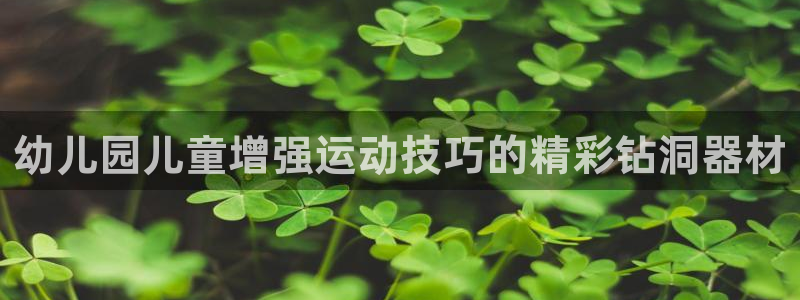 富联娱乐平台开户：幼儿园儿童增强运动技巧的精彩钻洞器