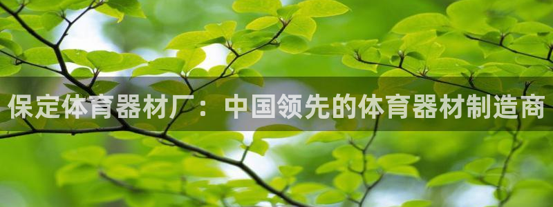 富联平台客 37oo735：保定体育器材厂：中国领先