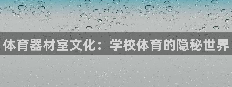 富联平台容7O777：体育器材室文化：学校体育的隐秘