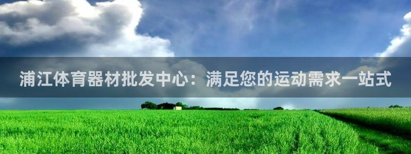 富联平台节7O777：浦江体育器材批发中心：满足您的