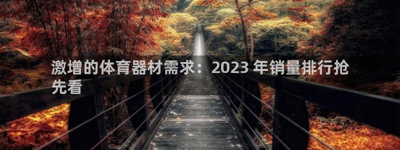 富联娱乐客服微信公众号：激增的体育器材需求：2023