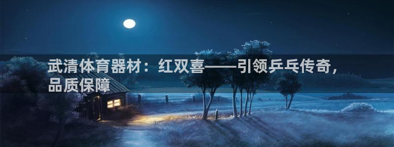 富联平台注册登录不了：武清体育器材：红双喜——引领乒