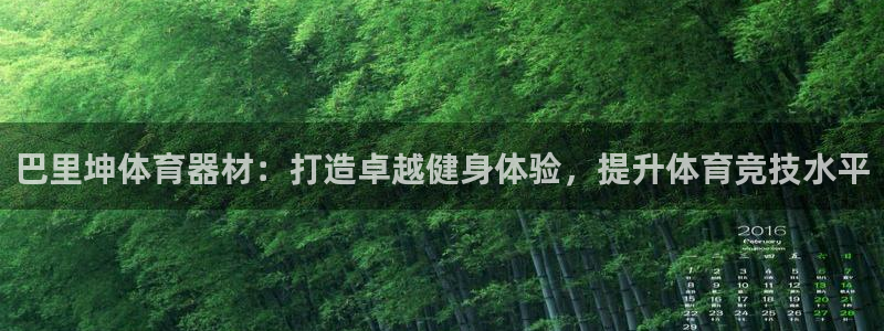 富联娱乐测速怎么样：巴里坤体育器材：打造卓越健身体验