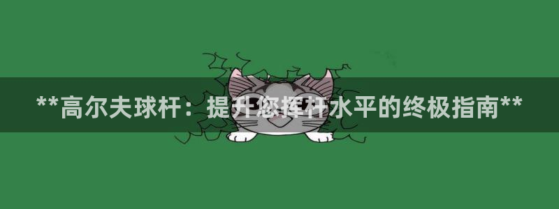 富联娱乐会员账号是什么：**高尔夫球杆：提升您挥杆水