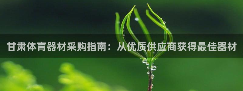 富联娱乐股东名单：甘肃体育器材采购指南：从优质供应商